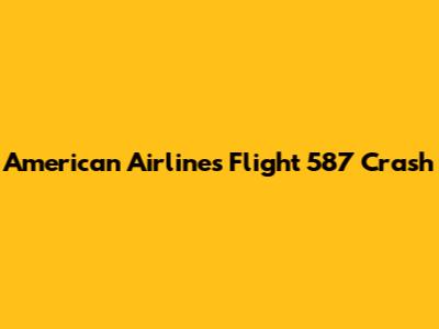 American Airlines Flight 587 Crash