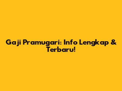 Gaji Pramugari: Info Lengkap & Terbaru!