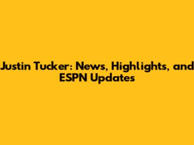 Justin Tucker: News, Highlights, and ESPN Updates