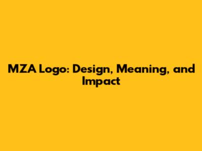 MZA Logo: Design, Meaning, and Impact