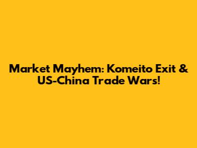 Market Mayhem: Komeito Exit & US-China Trade Wars!