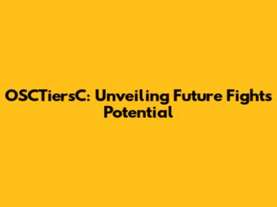OSCTiersC: Unveiling Future Fight's Potential