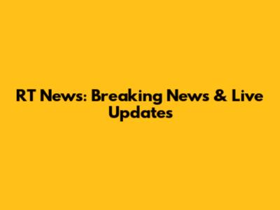 RT News: Breaking News & Live Updates