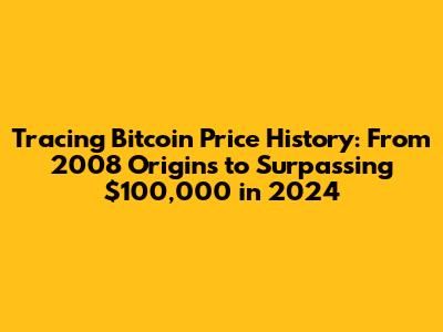 Tracing Bitcoin Price History: From 2008 Origins to Surpassing $100,000 in 2024
